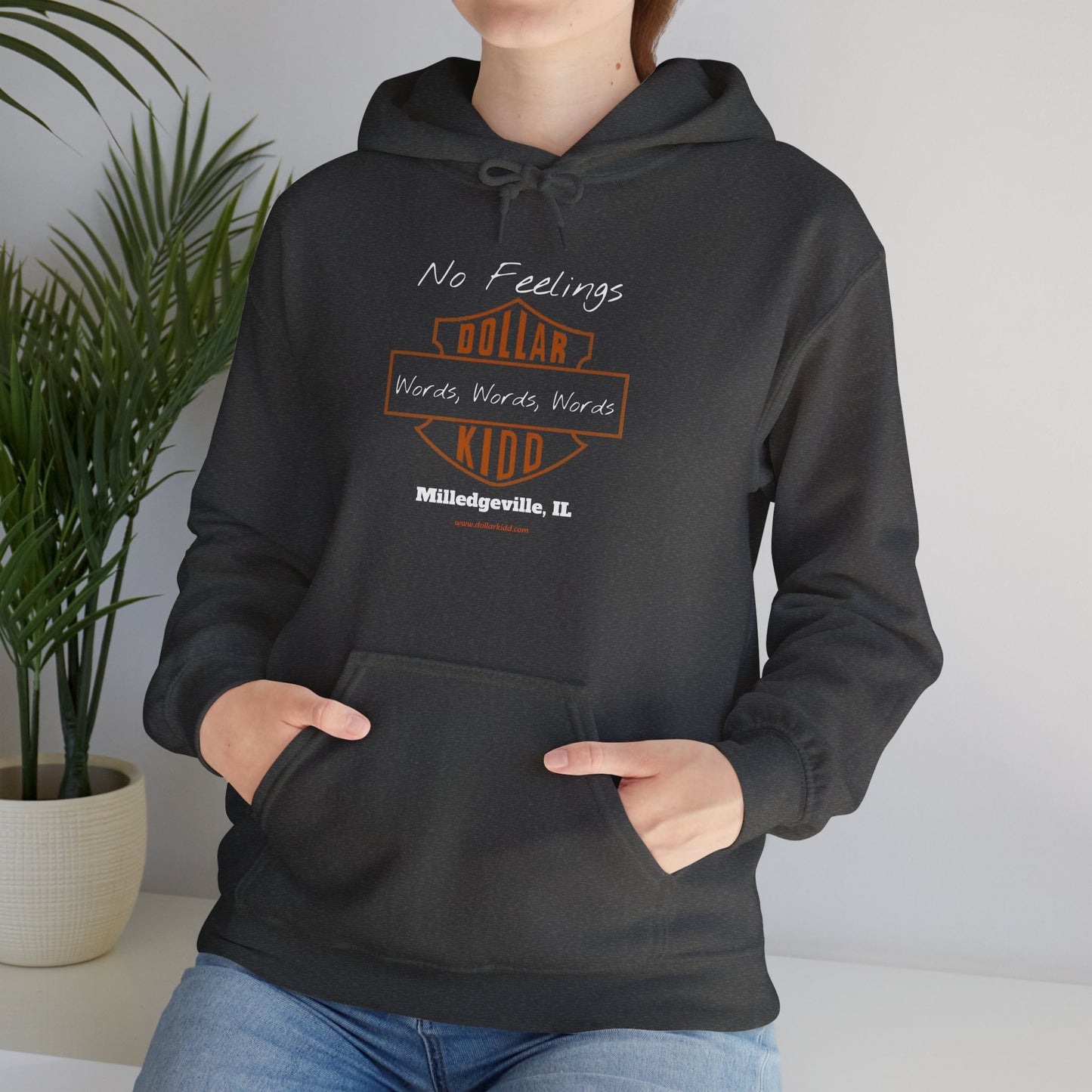 DK - SH - Words Words Words Front Only Unisex Heavy Blend™ Hooded Sweatshirt