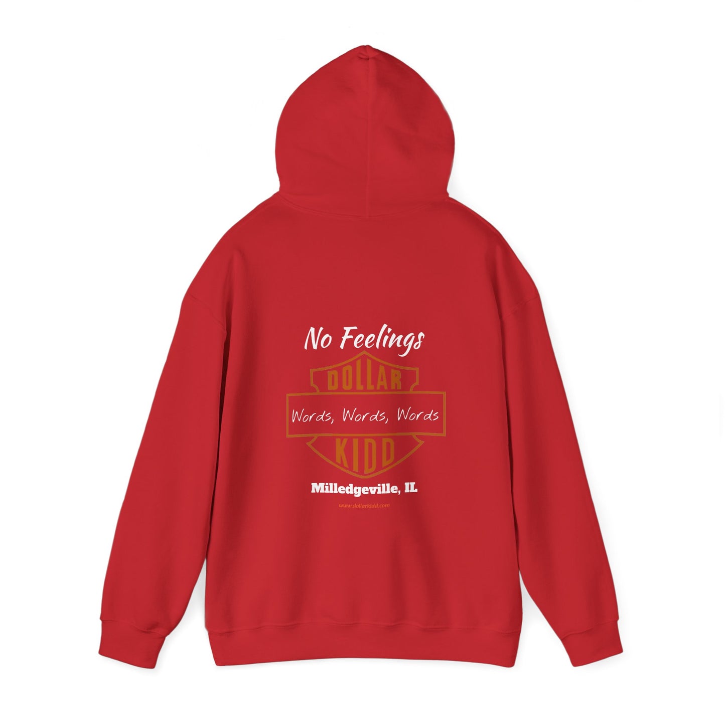 DK - SH - Words Words Words Front and Back Unisex Heavy Blend™ Hooded Sweatshirt