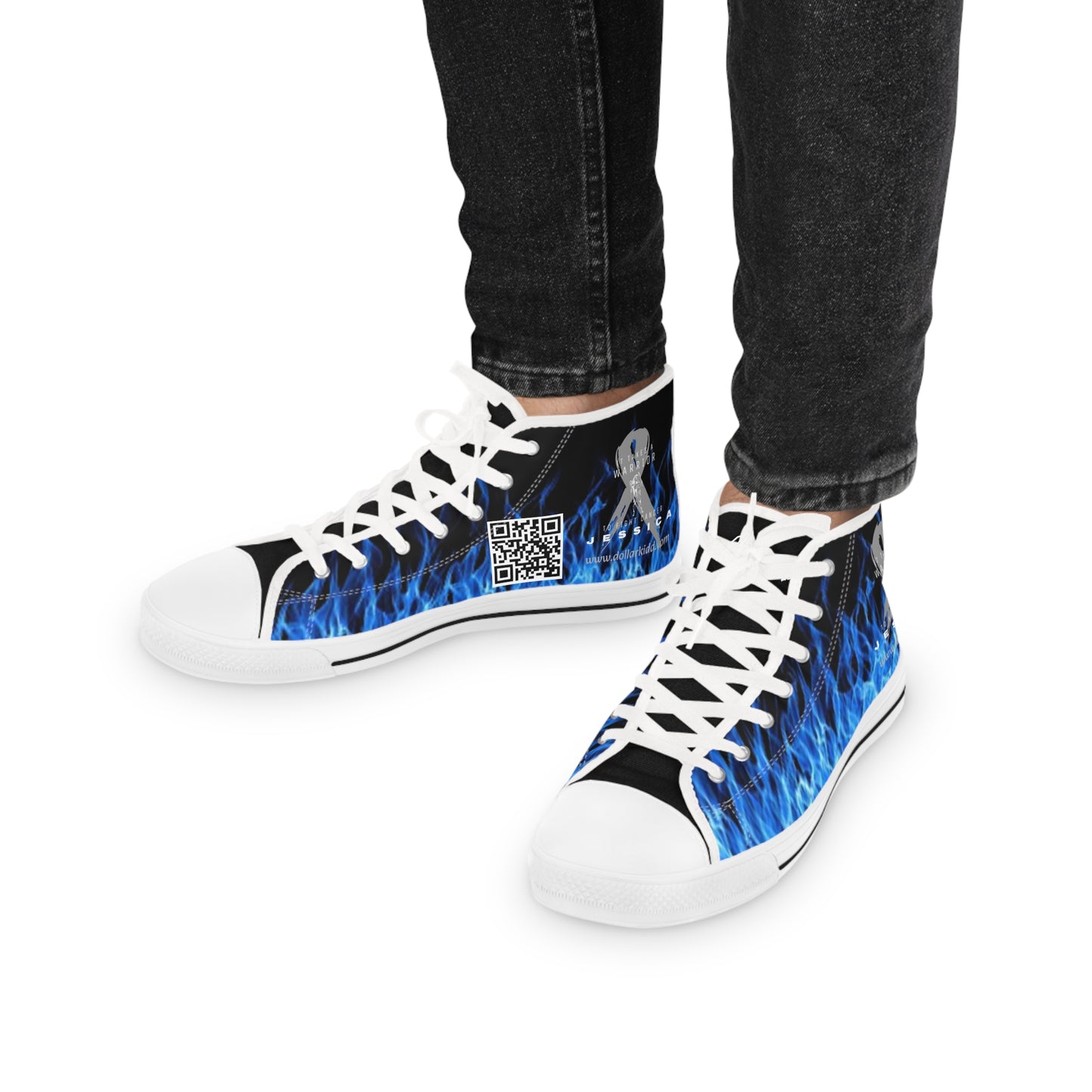 It Takes A Warrior - Jessica High Top Sneakers Black