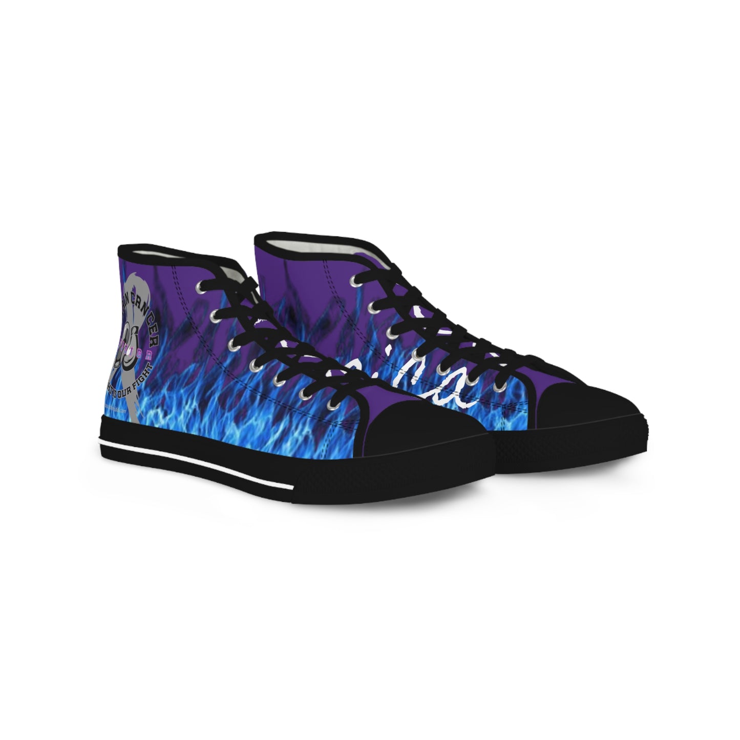 Her Fight Is Our Fight - Jessica High Top Sneakers Purple