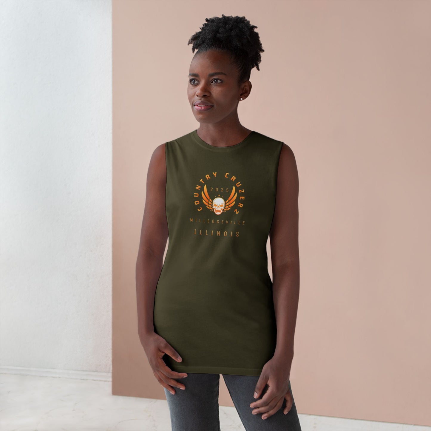 Country Cruzerz - Milledgeville Winged Skull Unisex Barnard Tank