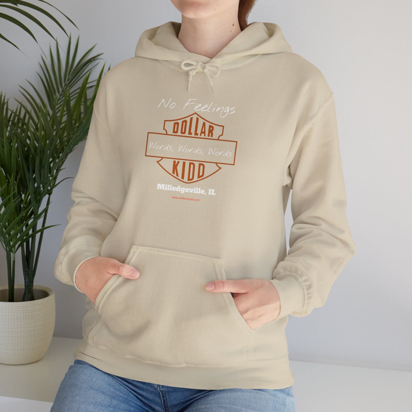DK - SH - Words Words Words Front Only Unisex Heavy Blend™ Hooded Sweatshirt