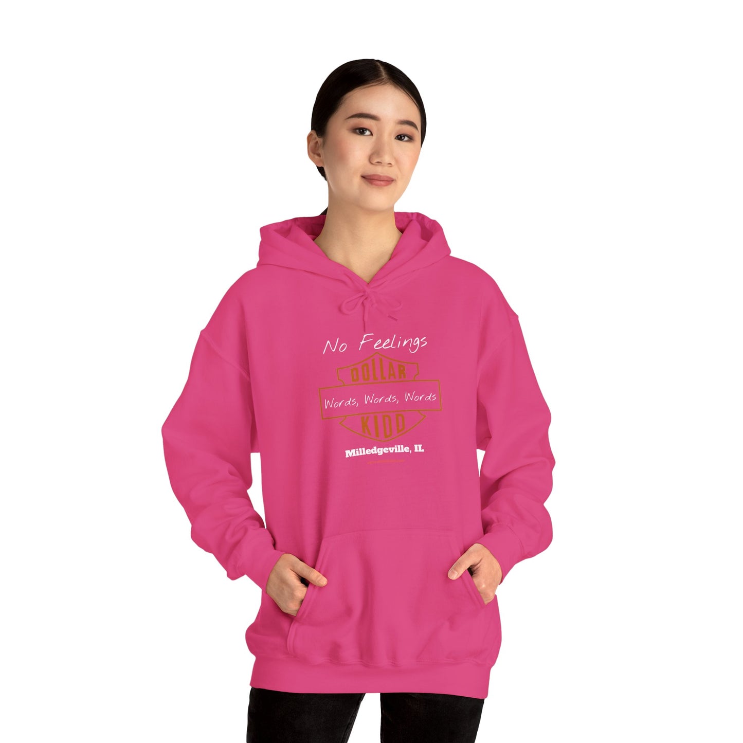 DK - SH - Words Words Words Front Only Unisex Heavy Blend™ Hooded Sweatshirt