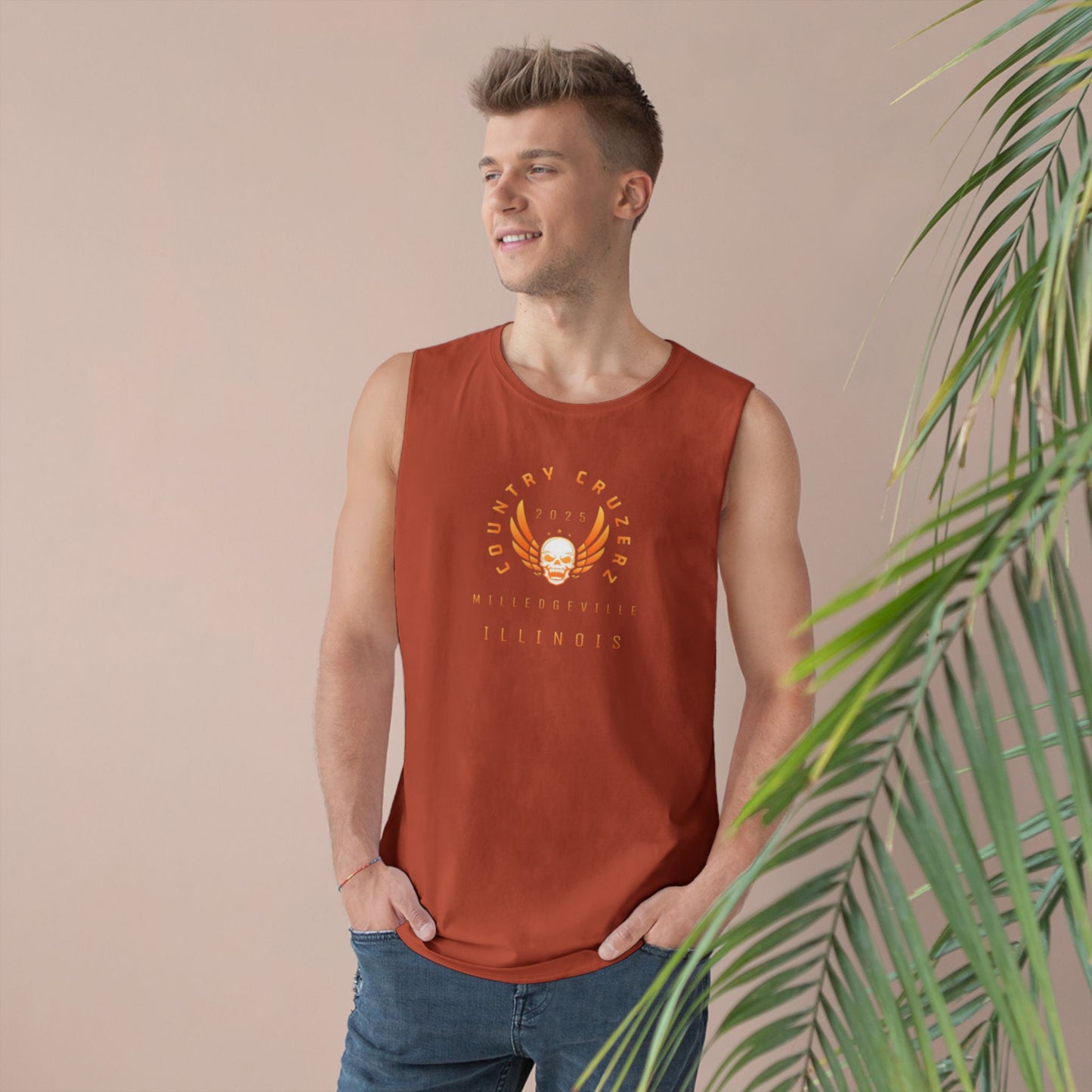 Country Cruzerz - Milledgeville Winged Skull Unisex Barnard Tank