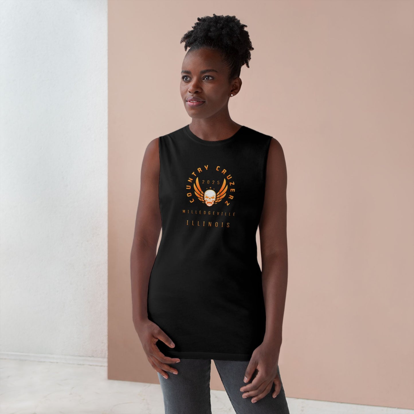 Country Cruzerz - Milledgeville Winged Skull Unisex Barnard Tank