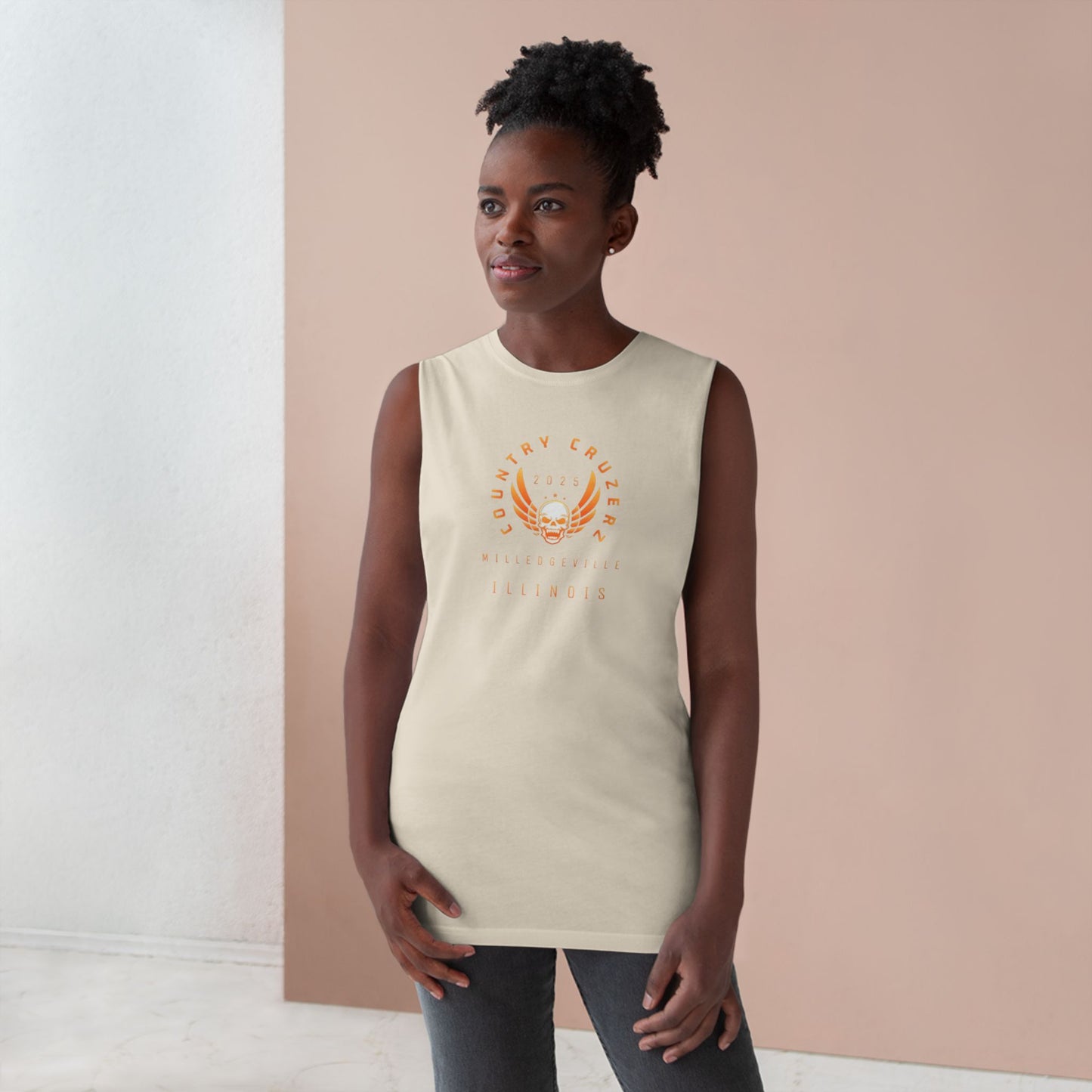 Country Cruzerz - Milledgeville Winged Skull Unisex Barnard Tank
