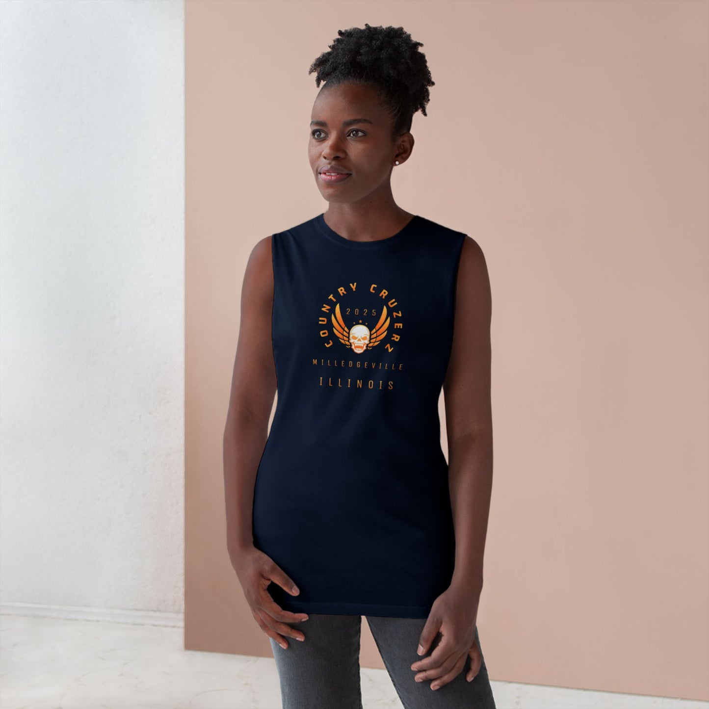Country Cruzerz - Milledgeville Winged Skull Unisex Barnard Tank