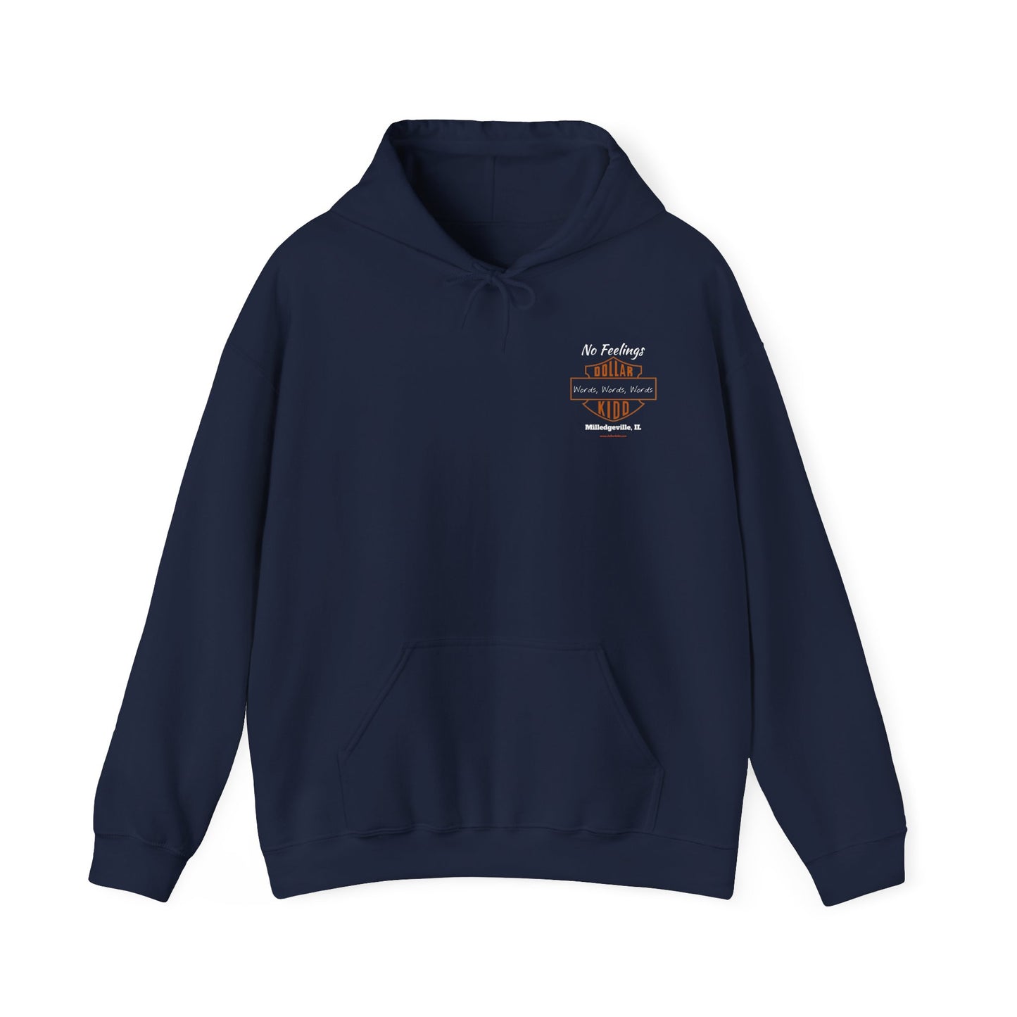 DK - SH - Words Words Words Front and Back Unisex Heavy Blend™ Hooded Sweatshirt