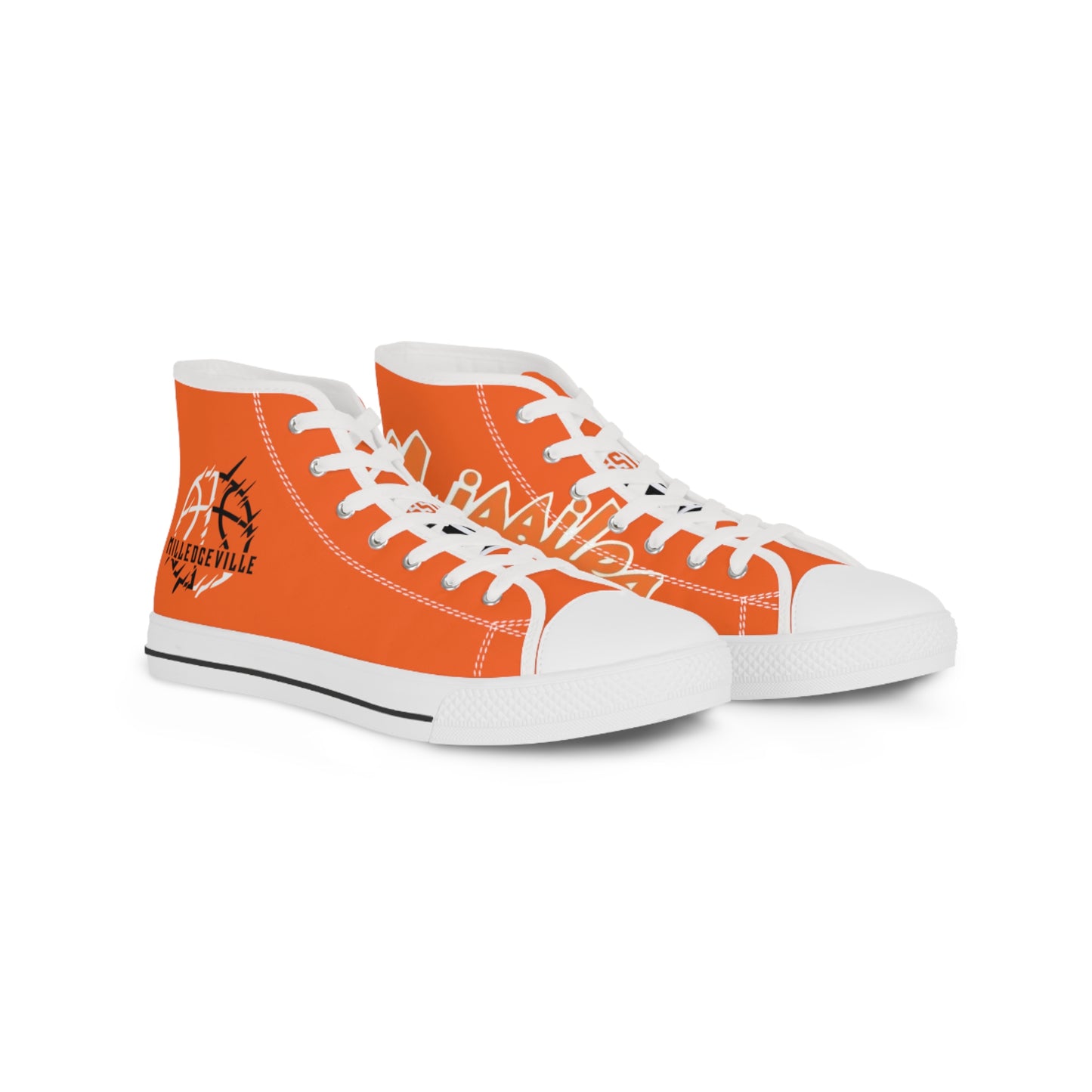 Missiles - Basektball Men's High Top Sneakers Orange