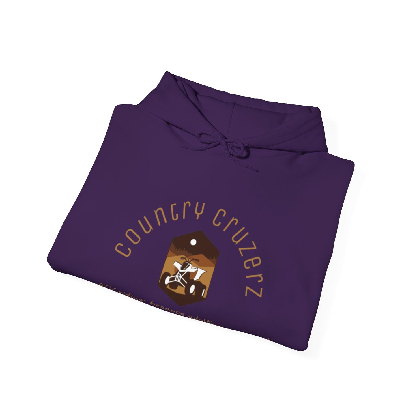 Country Cruzerz - adulting can wait! Unisex Heavy Blend™ Hooded Sweatshirt