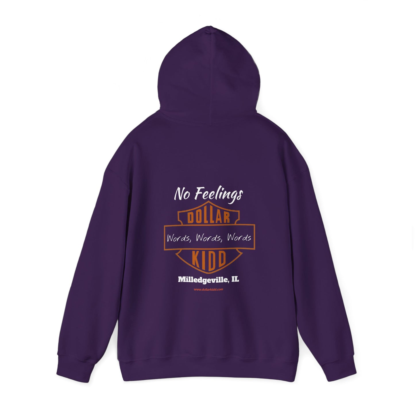 DK - SH - Words Words Words Front and Back Unisex Heavy Blend™ Hooded Sweatshirt