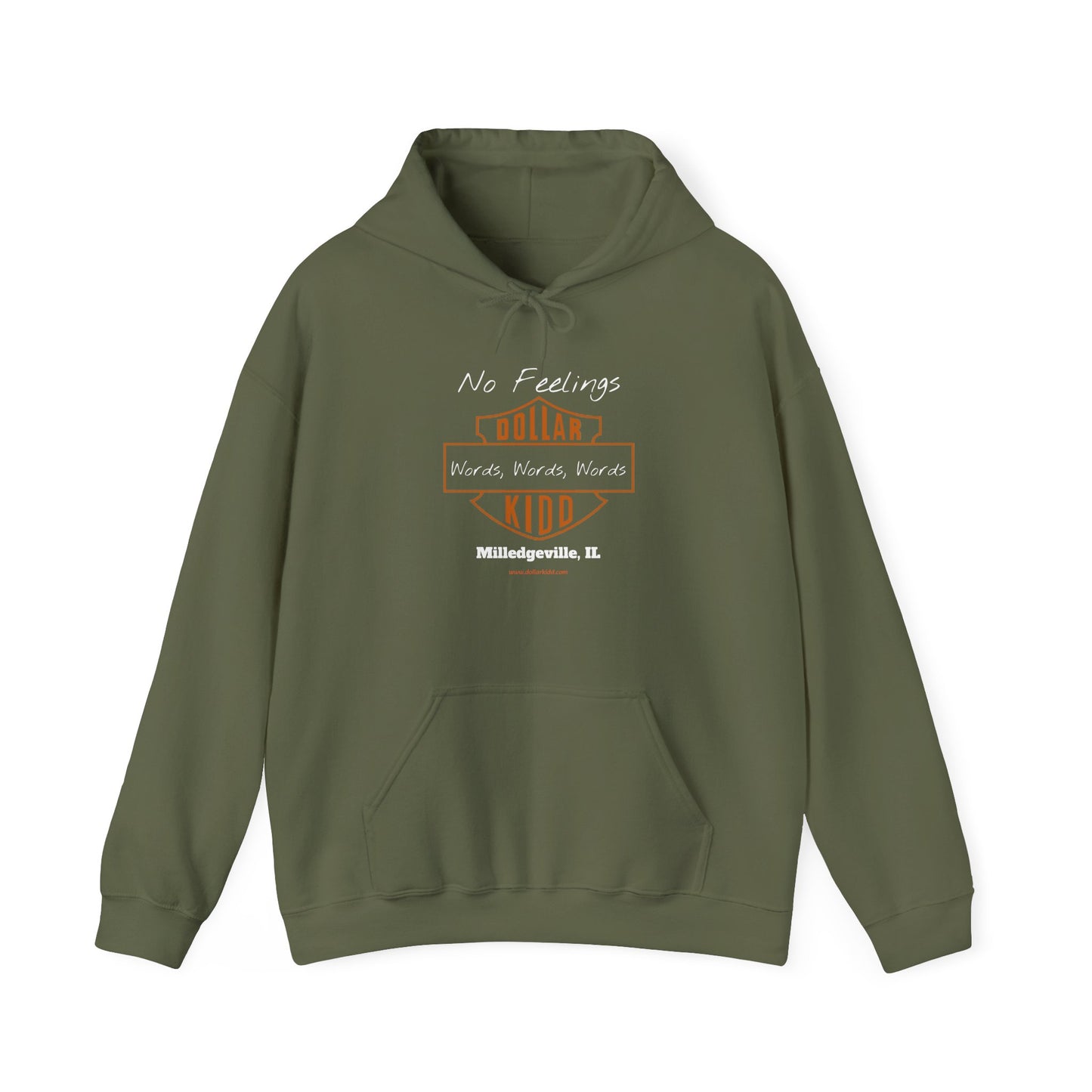DK - SH - Words Words Words Front Only Unisex Heavy Blend™ Hooded Sweatshirt