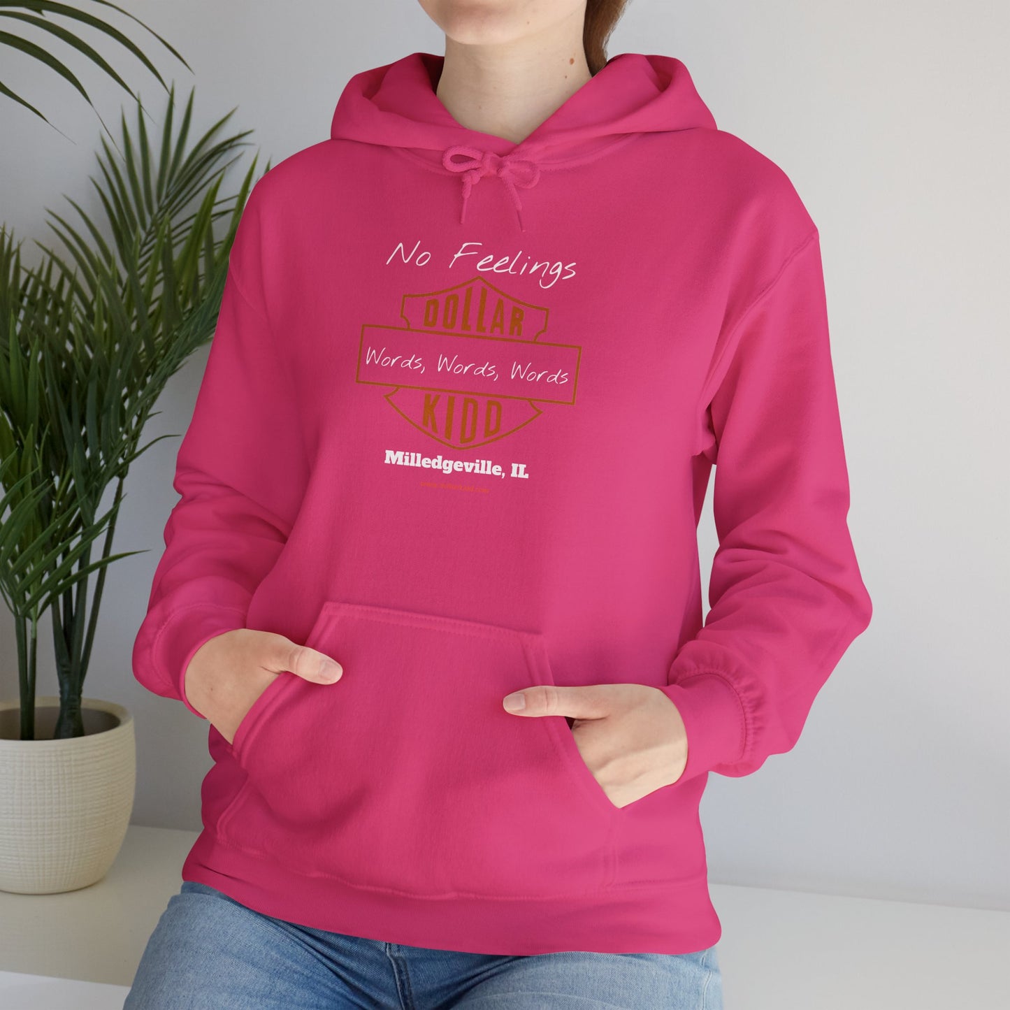DK - SH - Words Words Words Front Only Unisex Heavy Blend™ Hooded Sweatshirt