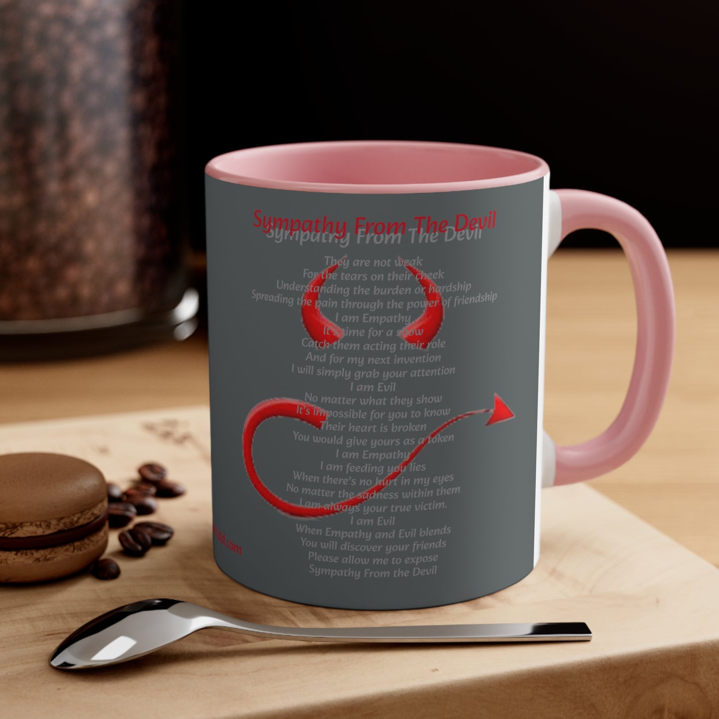 Dollar Kidd - Sympathy From The Devil - Accent Coffee Mug, 11oz