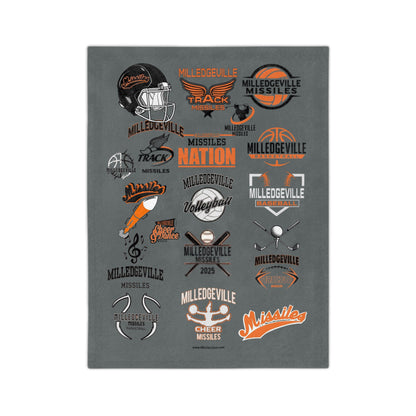 Missiles Nation 02 Velveteen Microfiber Blanket