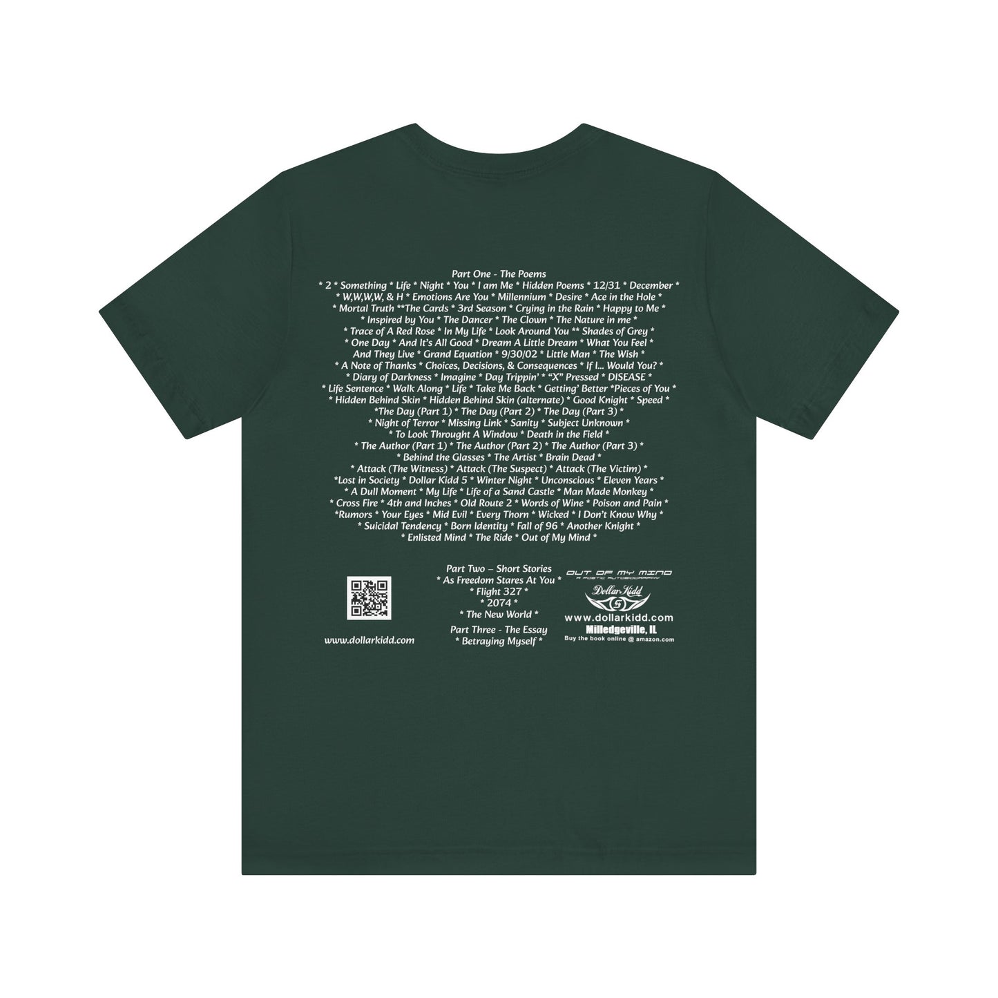 Dollar Kidd - Out Of My Mind - All Titles - Wh Font Unisex Jersey Short Sleeve Tee
