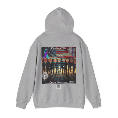 Awareness - Suicide Prevention - 22 Veteran's A Day Unisex Heavy Blend™ Hooded Sweatshirt