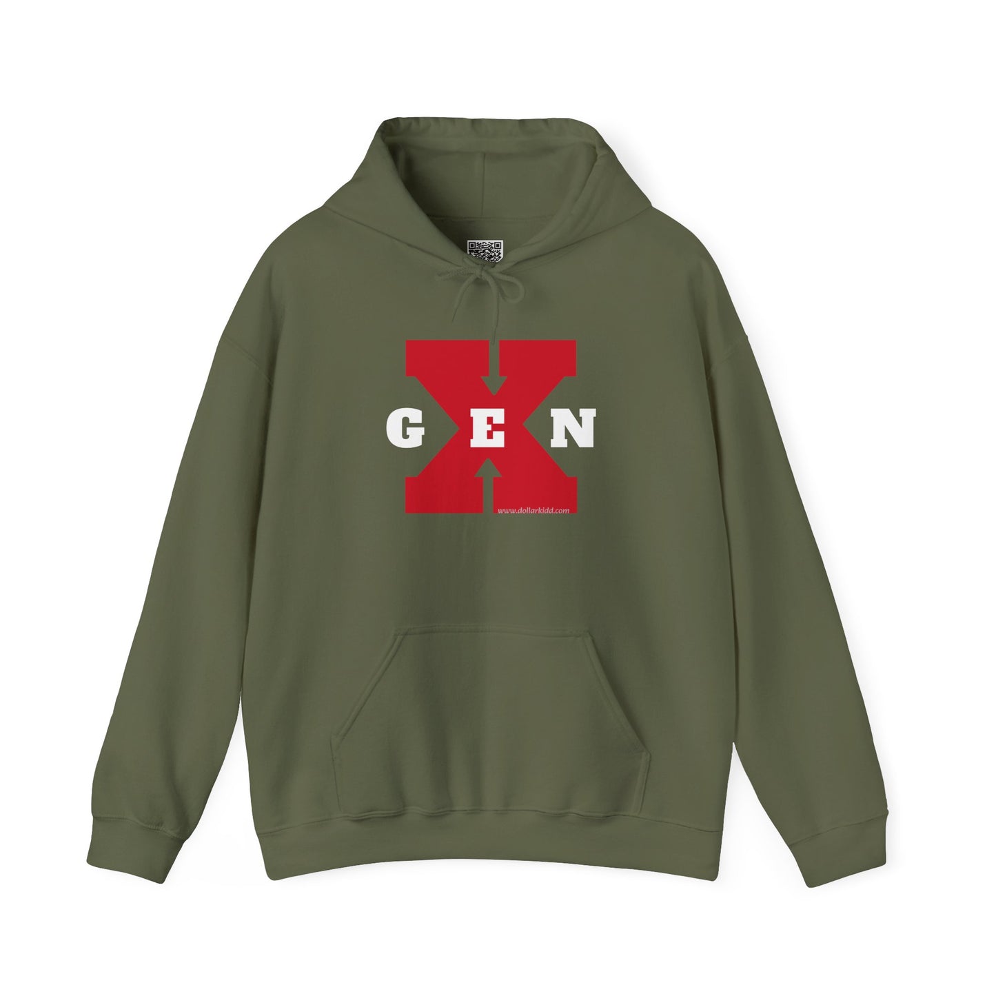 Gen X - 01 Big Red Unisex Heavy Blend™ Hooded Sweatshirt