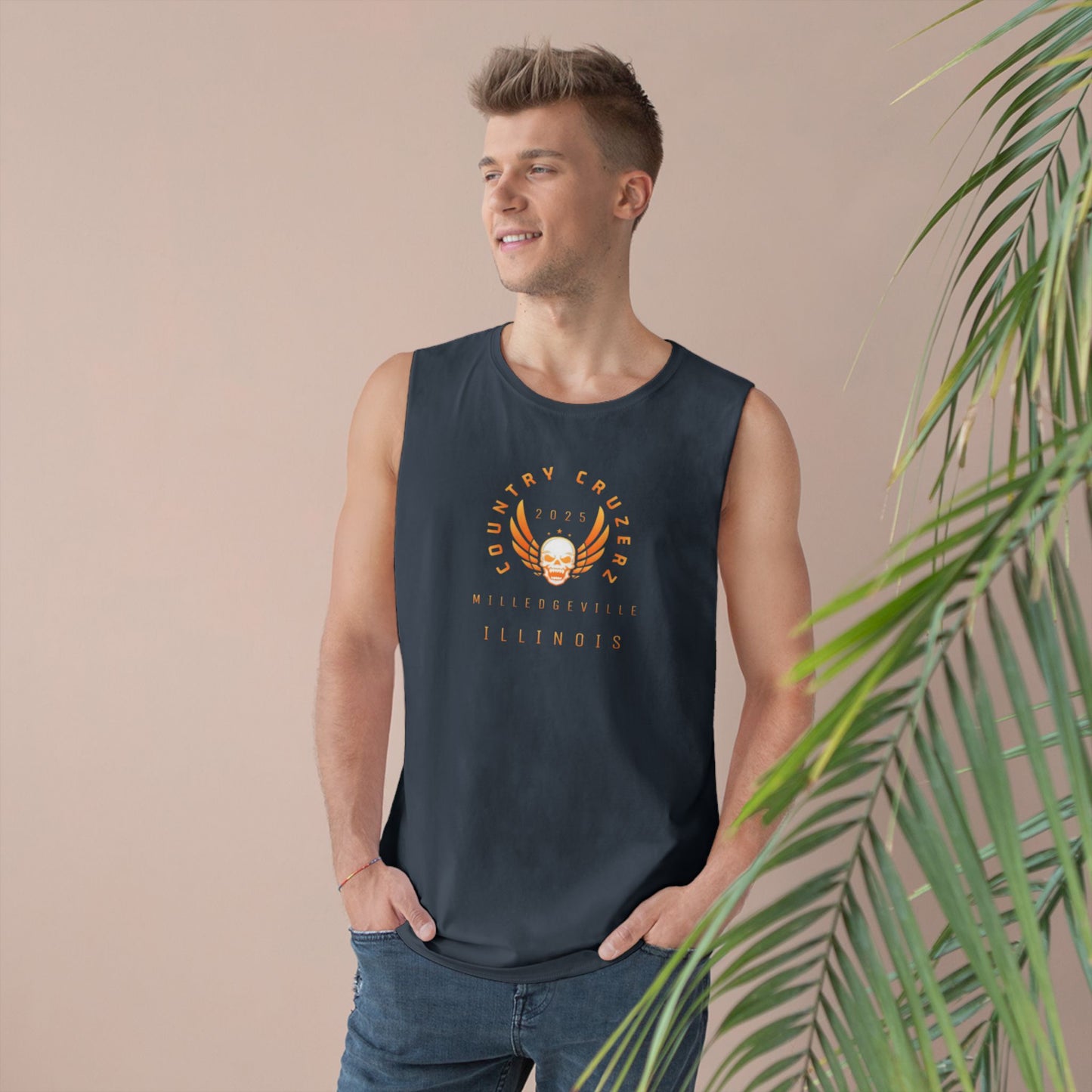 Country Cruzerz - Milledgeville Winged Skull Unisex Barnard Tank
