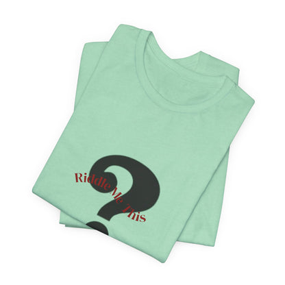 The Riddler Unisex Jersey Short Sleeve Tee