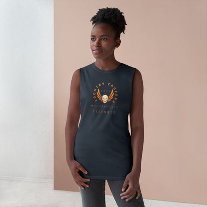 Country Cruzerz - Milledgeville Winged Skull Unisex Barnard Tank