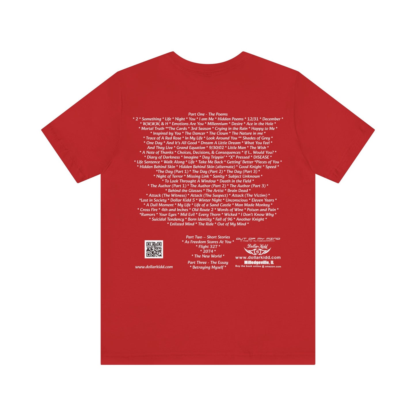 Dollar Kidd - Out Of My Mind - All Titles - Wh Font Unisex Jersey Short Sleeve Tee