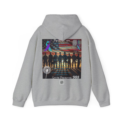 Awareness - Suicide Prevention - 22 Veteran's A Day Unisex Heavy Blend™ Hooded Sweatshirt