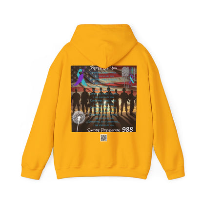 Awareness - Suicide Prevention - 22 Veteran's A Day Unisex Heavy Blend™ Hooded Sweatshirt