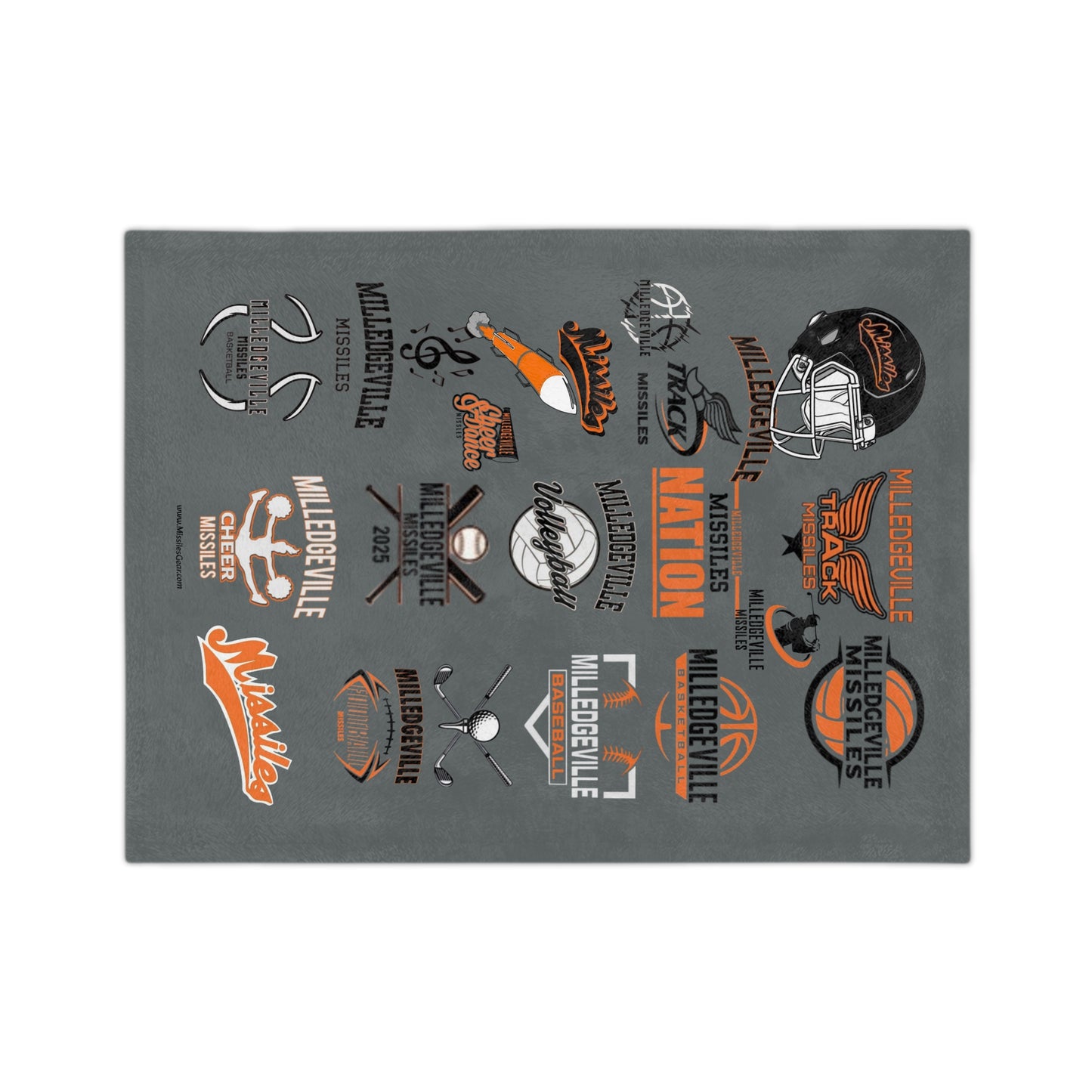 Missiles Nation 02 Velveteen Microfiber Blanket