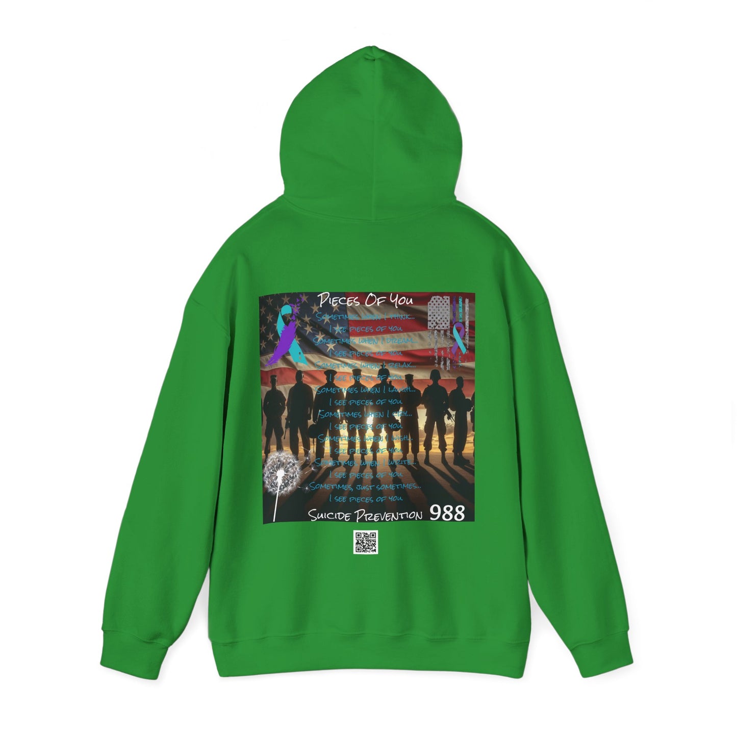 Awareness - Suicide Prevention - 22 Veteran's A Day Unisex Heavy Blend™ Hooded Sweatshirt