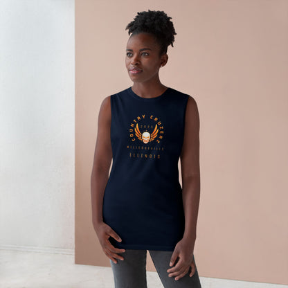 Country Cruzerz - Milledgeville Winged Skull Unisex Barnard Tank
